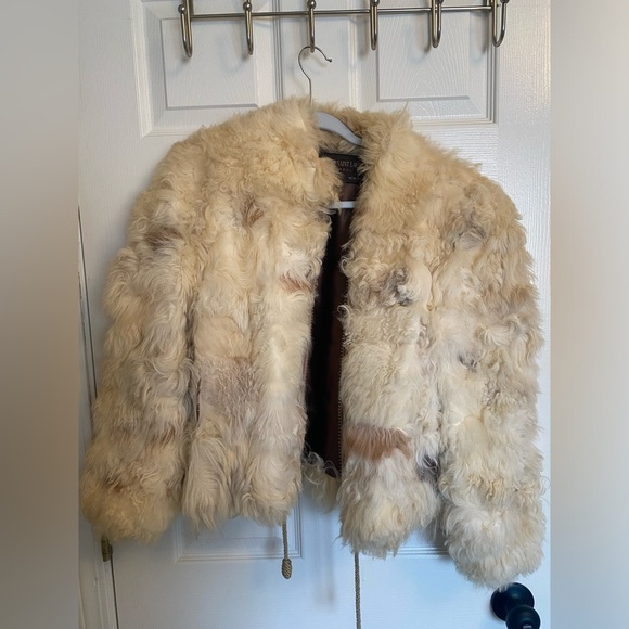 Vintage Paris Genuine Mongolian Lamb Fur Jacket - Luxe Winter Statement - Picture 8 of 12